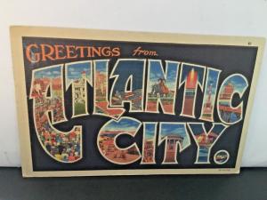 Postcard  Greetings from Atlantic City , NJ  Large Letter,    Y1