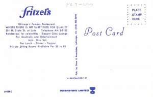 Postcard RESTAURANT SCENE Chicago Illinois IL AR1593