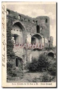 Old Postcard Ruin Rheinfels bei St Goar has Rh Jnnerer Burghof