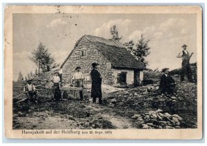 1927 Hans Jakob on the Heidburg Baden-Württemberg Germany Posted Postcard