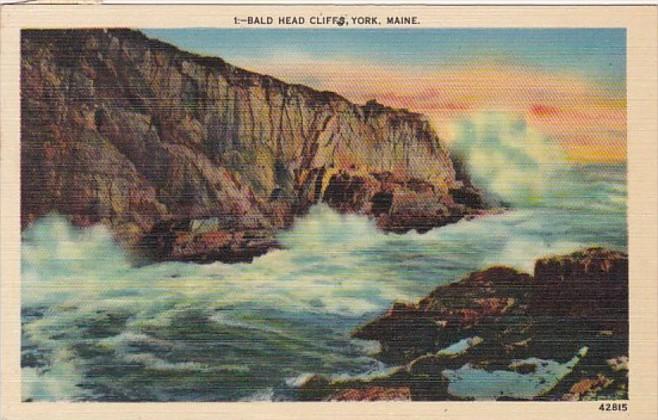 Maine York Bald Head Cliff 1949