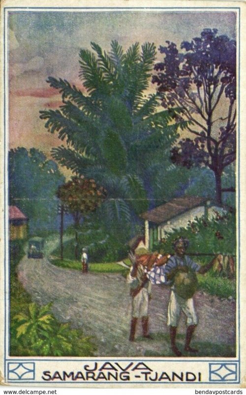 indonesia, JAVA SEMARANG, Tjandi (1910s) Artist Hans Kalmsteiner (2)