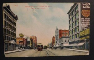 Mint United States Postcard Douglas Avenue Looking West Wichita Kansas