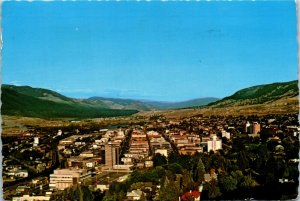 Postcard BC Kamloops Hillside View of Town on Trans-Canada Highway 1967 K55