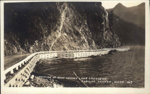 Clallam County Washington WA Lake Crescent Real Photo Vintage Postcard