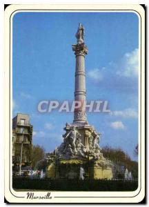 Modern Postcard Marseille Bouches du Rhone La Place Castellane Fontaine Cantini