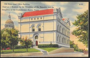 Daughters of the Republic & Confederacy Museum Austin Texas Unused c1940s