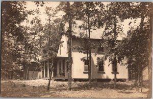 Home in Cottage Grove, Congamond Lake Southwick MA Vintage Postcard T22