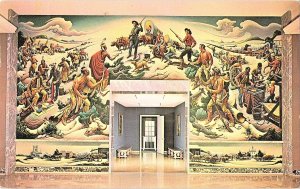 Vintage Thomas Hart Benton Mural Postcard Independence Missouri 1961