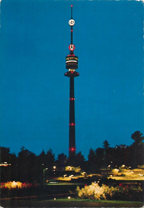 Austria vienna tower night Postcard