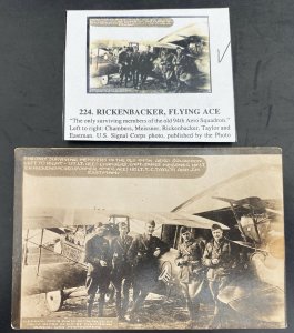 Mint USA RPPC Postcard Early Aviation Only Surviving Member 94th Aero Squadron 