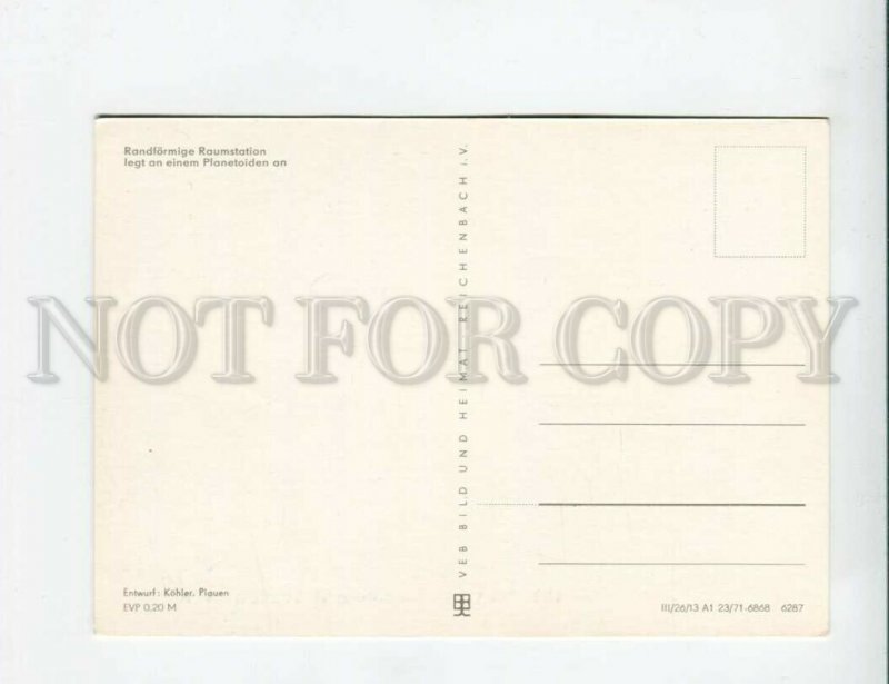 3133636 GERMANY SPACE PROPAGANDA KOHLER old postcard