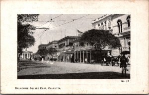 India Dalhousie Square East Calcutta Vintage Postcard 09.58
