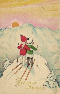 WINTERSPORT INCL. SKIING 25 Vintage Postcards pre-1940 (L6580)