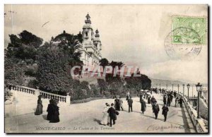 Old Postcard Monte Carlo Casino and Les Terrasses