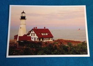 Vintage Portland Head Light Lighthouse Maine ME US History 1787 Longfellow Homer