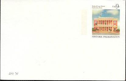 US used Pre-stamped Postcard UX71 Federal Court House, Texas