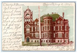 Mayville North Dakota ND Postcard State Normal School Building Exterior 1904