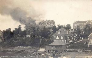 Christmas Cove ME The Holly Inn Fire of 1923 Real Photo Postcard