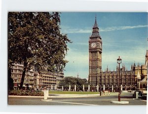 Postcard Parliament Square and Big Ben, London, England