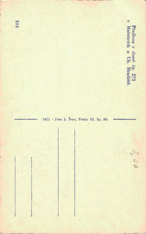 Czech Republic Pradlena v domê cp 273 02.91