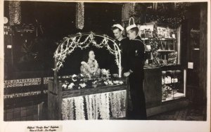 RPPC Clifton's Pacific Seas Cafeteria Los Angeles Sailors WWII ca 1940s Postcard