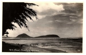 RPPC Postcard Koko Head & Maunalua Bay Hawaii Kai Honolulu c1942