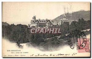 Old Postcard San Sebastian Real Casa De Campo