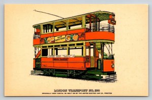 London Transport No. 290 West Ham Tramway 1910 Postcard Heinz Ad