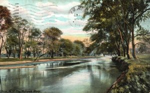 Vintage Postcard 1911 The Mohawk River Utica New York NY Hugh C. Leighton Pub.