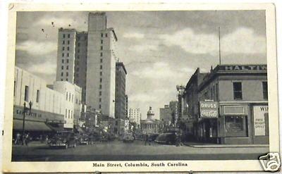 B3631   COLUMBIA,  S.C.   POSTCARD,  MAIN ST.