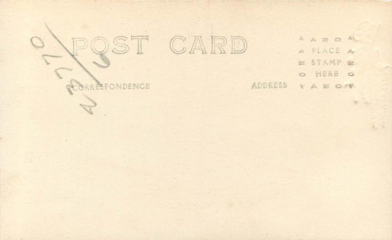 c1910s Portland OR Studio Cold Press RPPC Postcard Little Girl in White Big Bow