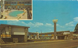 Longview Washington 1960s Postcard Miramar Motor Inn Motel