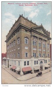 Masonic Temple showing addition, Clinton Avenue, North, Rochester, New York, ...