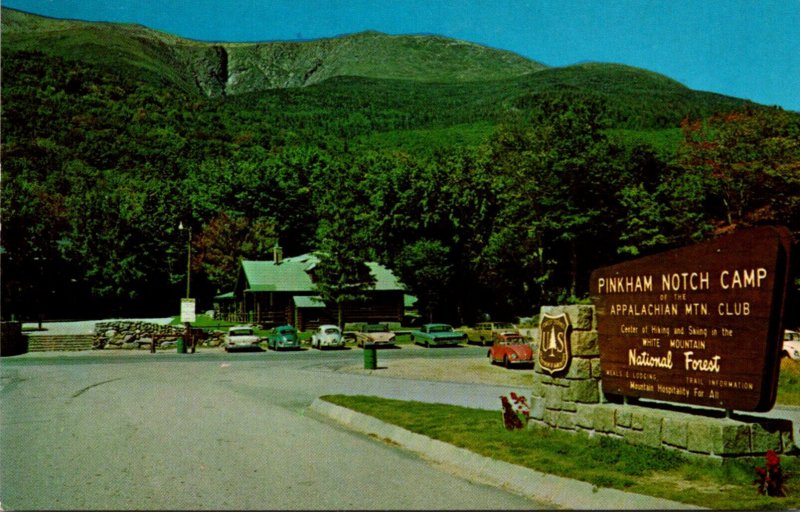 New Hampshire Pinkham Notch Appalachian Mountain Club Headquarters Welcome Sign