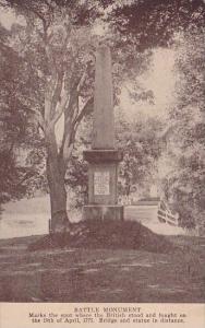 Massachusetts Concord Battle Monument