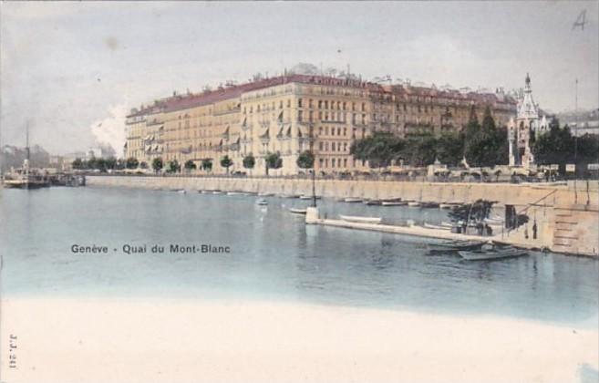 Switzerland Geneve Quai du Mont-Blanc 1901