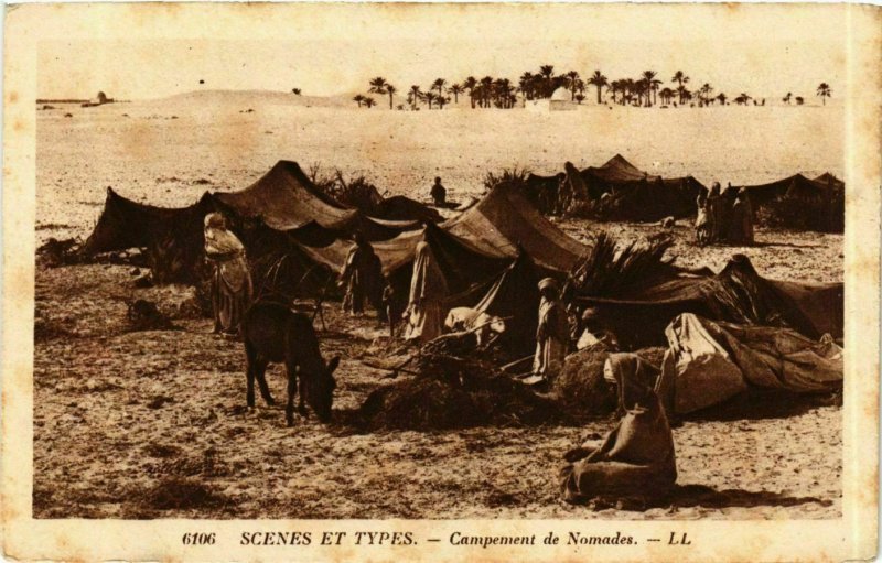 CPA AK Campement de Nomades ALGERIE (874681)