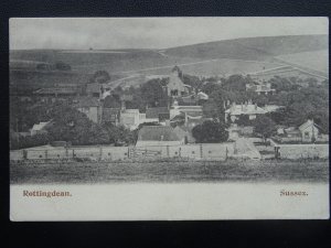 Sussex ROTTINGDEAN Panoramic Village View - Old Postcard by The Mezzotint Co.