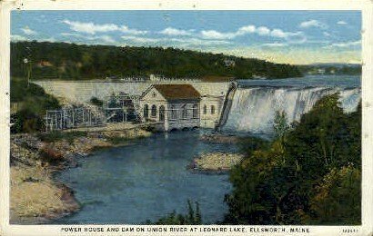 Power House & Dam in Ellsworth, Maine