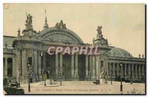 Old Postcard Paris Grand Palais des Champs Elysees