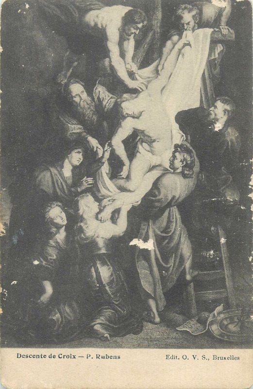 Postcard Descente de Croix Rubens