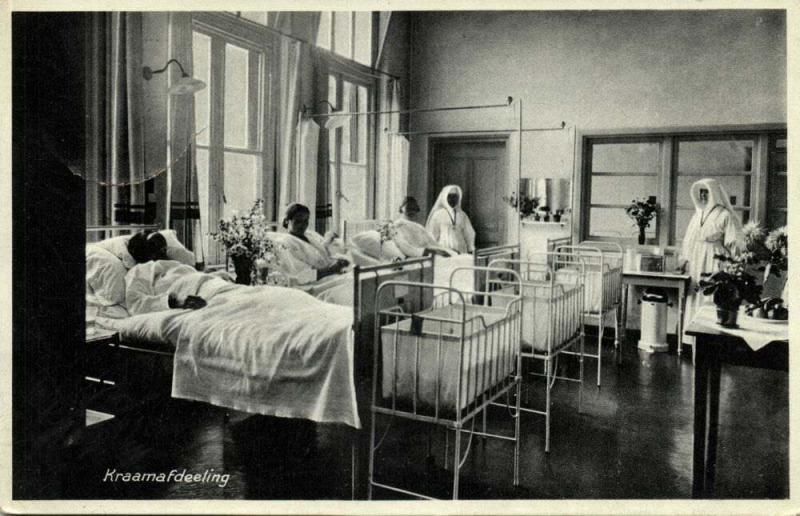 netherlands, ZWOLLE, R.K. Ziekenhuis, Hospital, Maternity Ward (1935) Postcard