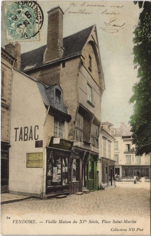 CPA VENDOME-Vieille Maison du XVe siecle-Place St-Martin (26628)