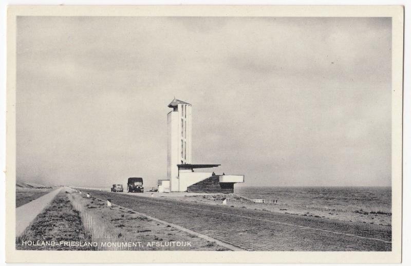 Netherlands; Friesland Monument PPC, Unposted, c 1950's 