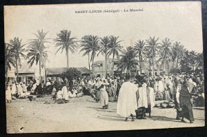 Mint Senegal Real Picture Postcard RPPC St Louis The Market