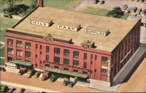 St. Louis MO AJ Child & Sons Merc Co Farm Supplies Linen Adv Postcard