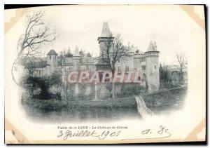 Postcard Old Valley Loue Chateau de Cleron