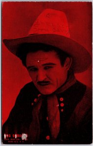 VINTAGE POSTCARD BUD OSBORNE WESTERN ACTOR ON ARCADE-TYPE [surface scratches]