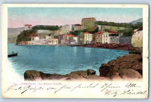 Sorrento Campania Italy Postcard The Great Marina c1905 Antique Posted